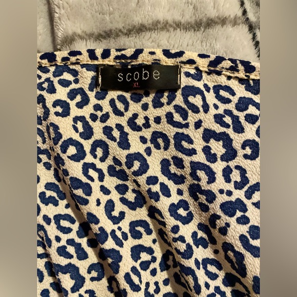 Cheetah print spaghetti strap wrap dress - Picture 3 of 4